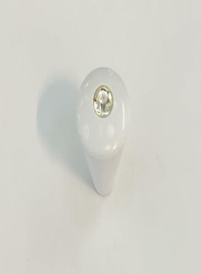 Kitchen Cabinet Button Handle Zipper Handle White Italian Made - Image 1