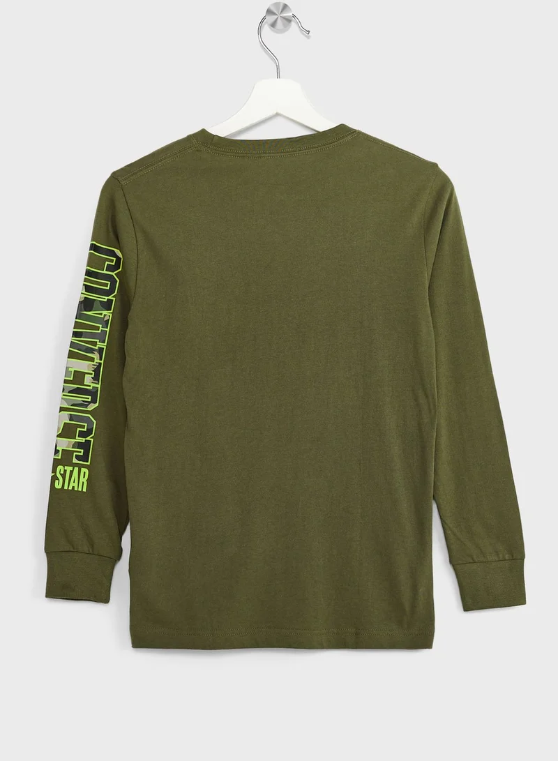 CONVERSE Youth Camo T-Shirt