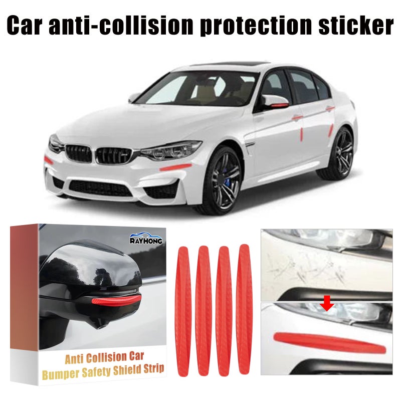 Rayhong Car Anti-Collision Protective Stickers Front And Rear Bumper Protective Strips Anti-Scratch Body Scratch Protective Stickers - Image 3