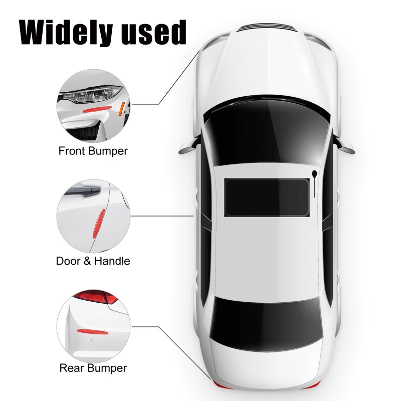 Rayhong Car Anti-Collision Protective Stickers Front And Rear Bumper Protective Strips Anti-Scratch Body Scratch Protective Stickers - Image 5