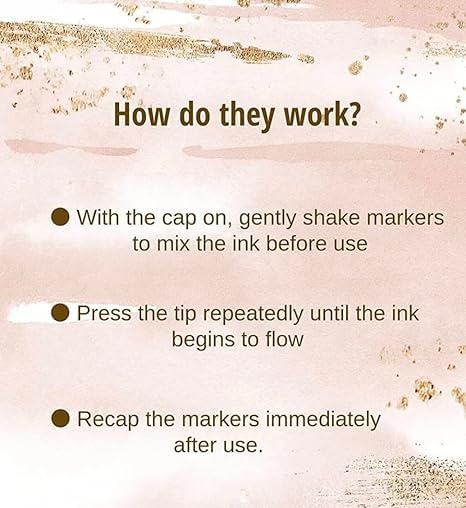 Generic Metallic Paint Markers Pens Set 10 Colors Paint Pen Craft Markers for Art Rock Painting Photo Albums Scrapbooking Black Paper Glass Mug Wood Canvas Card Making School Supplies  - Image 4