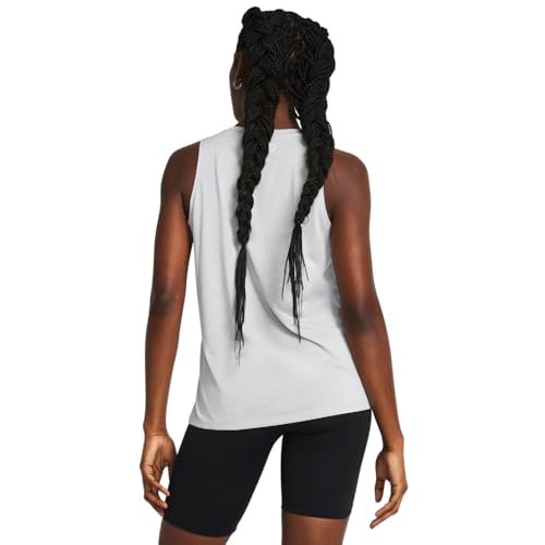 Under Armour Womens Tech Twist Tank Top, (014) Halo Gray/White/White, Medium - Image 2