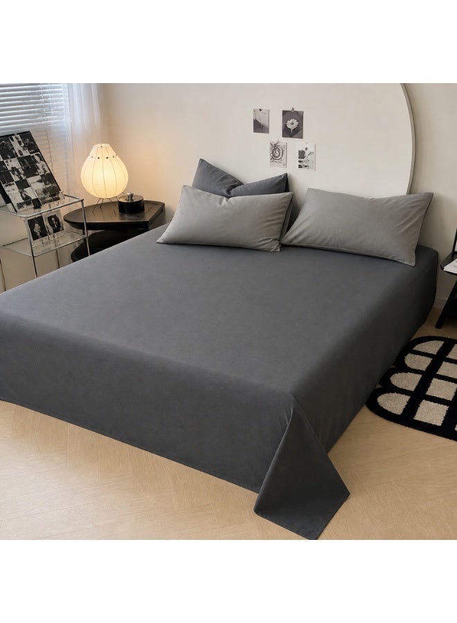 Kylinx Home 4PCS Duvet Cover Sets, Queen Bedding Quilts Sets Bed Cover, Bedding Set, Including Sheet Duvet Cover and 2 Pillows Comforter Sets 200x230cm (Gray) - Image 4