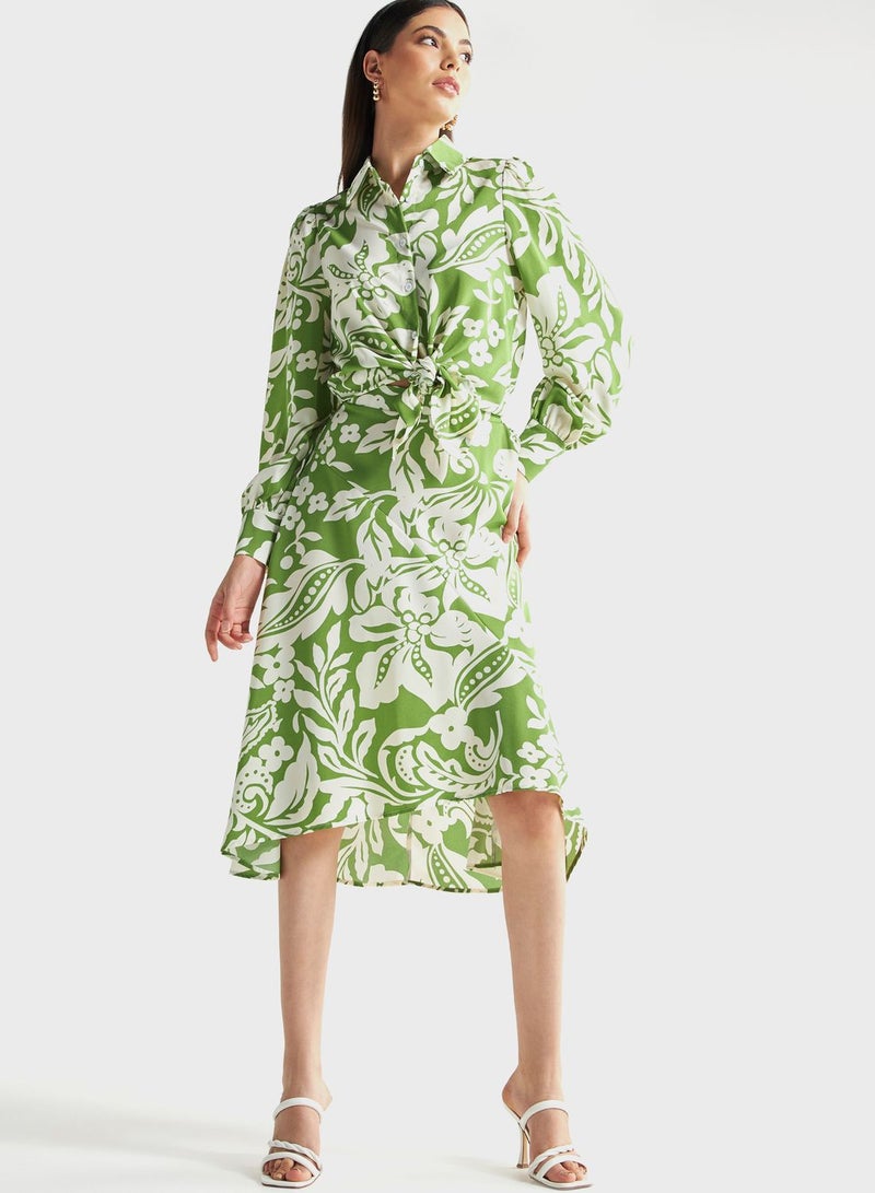 FAV Floral Print Button Down Shirt - Image 4