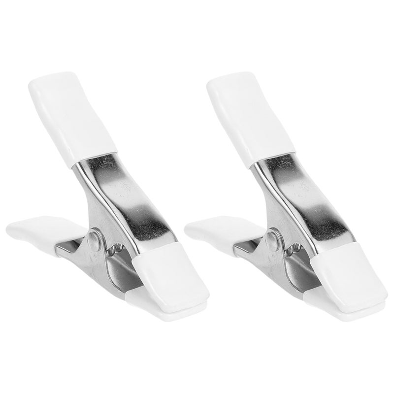 4 pcs Heavy Duty Nickel-Plated Spring Clamp Clamp with PVC for Backdrop Stand and Home Improvement Projects - Image 3