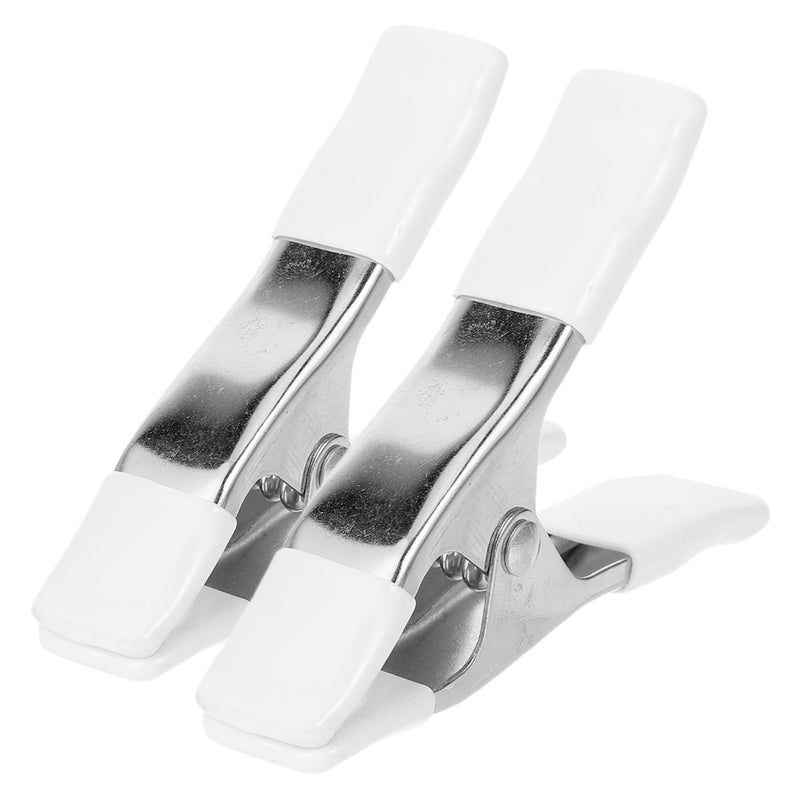 4 pcs Heavy Duty Nickel-Plated Spring Clamp Clamp with PVC for Backdrop Stand and Home Improvement Projects - Image 4
