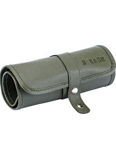 Hobi Market Art Faux Leather Roll Pen Holder 36 Compartments Khaki Green  - Image 3