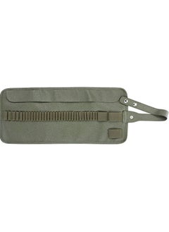 Hobi Market Art Faux Leather Roll Pen Holder 36 Compartments Khaki Green  - Image 1