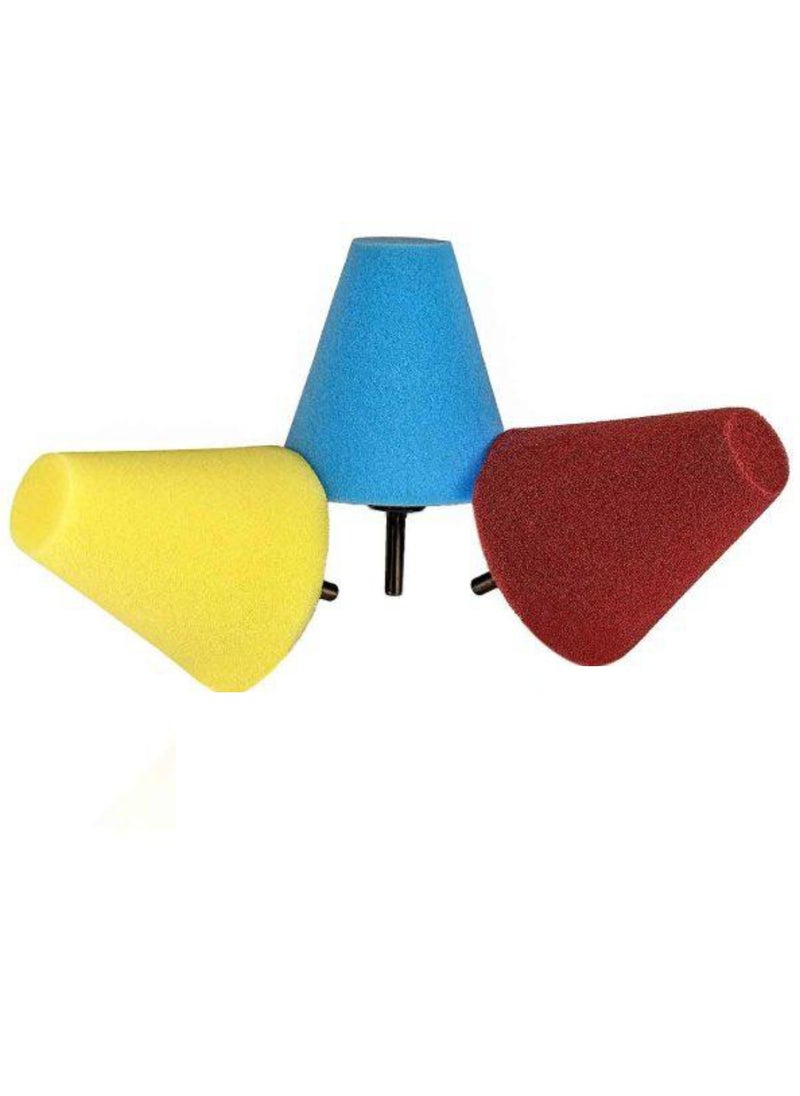 RHINOMOTIVE RHINOMOTIVE - CONE POLISHING FOAM Polishes difficult to reach 3Pcs Set  - Image 2