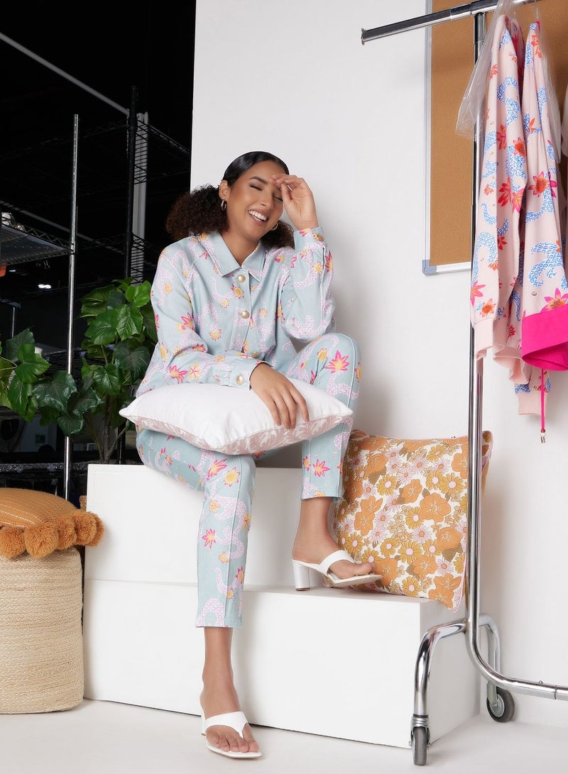 Desert Cove High Waist Floral Sweatpants - Image 1