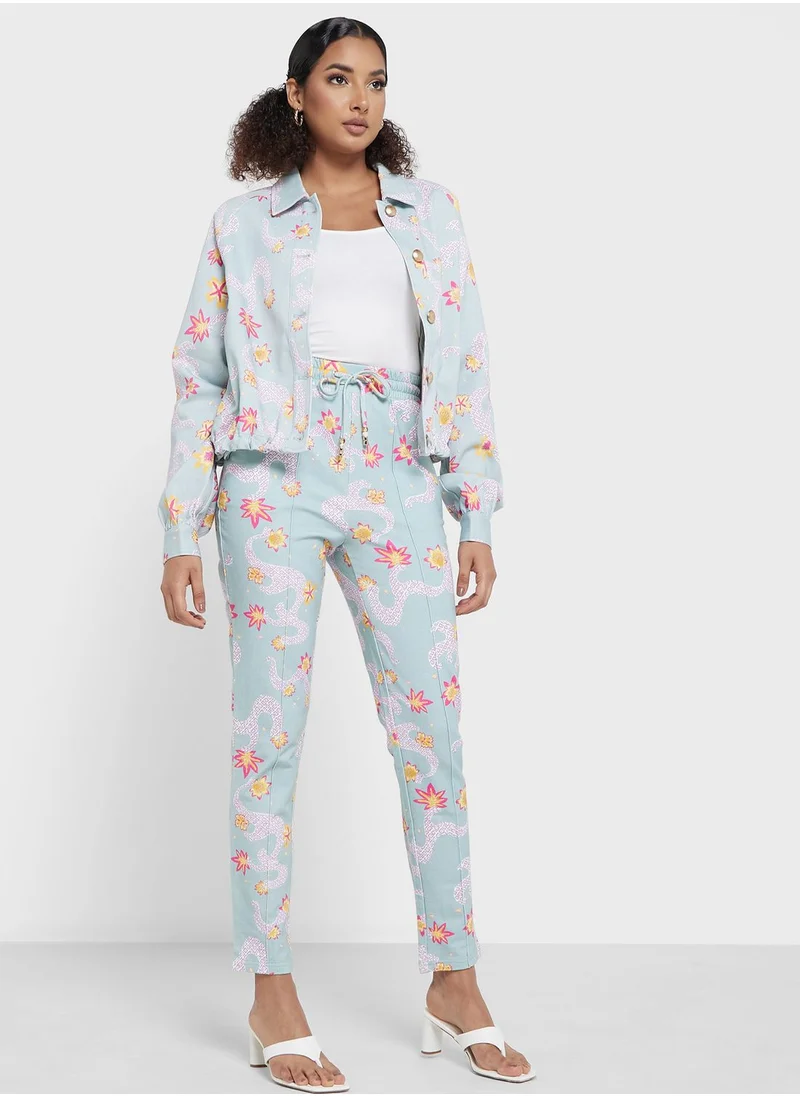 Desert Cove High Waist Floral Sweatpants