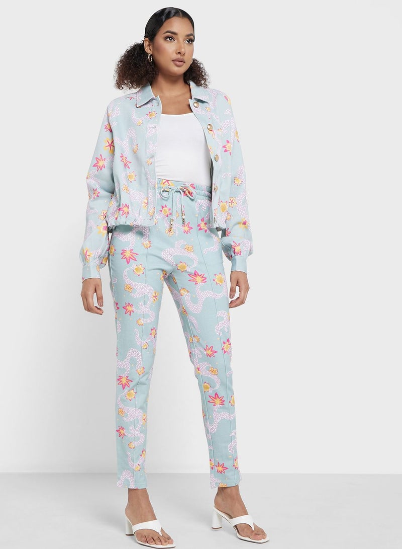 Desert Cove High Waist Floral Sweatpants - Image 5