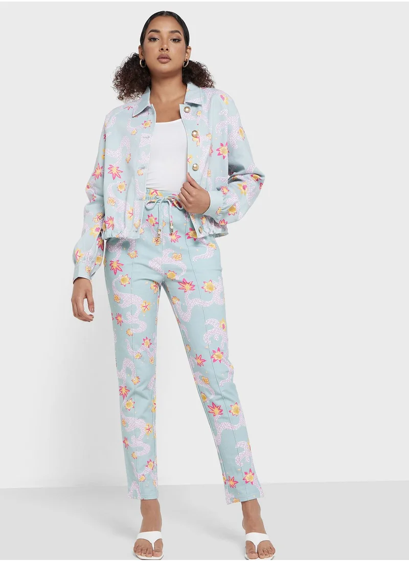 Desert Cove High Waist Floral Sweatpants