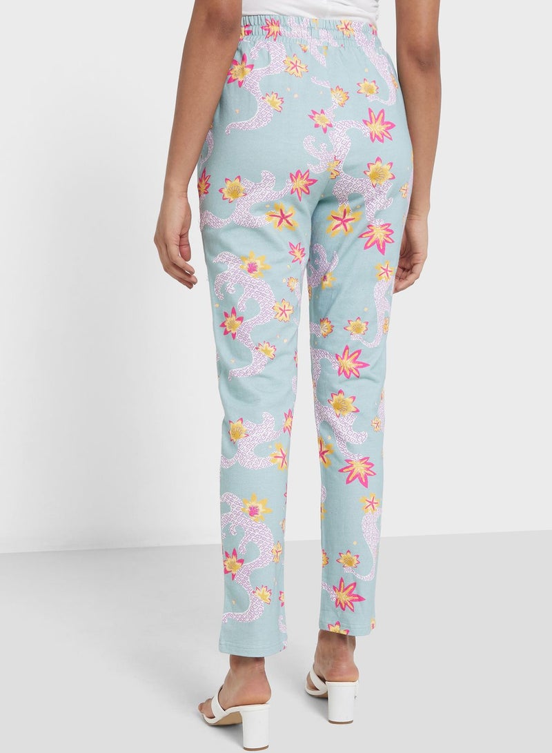 Desert Cove High Waist Floral Sweatpants - Image 3