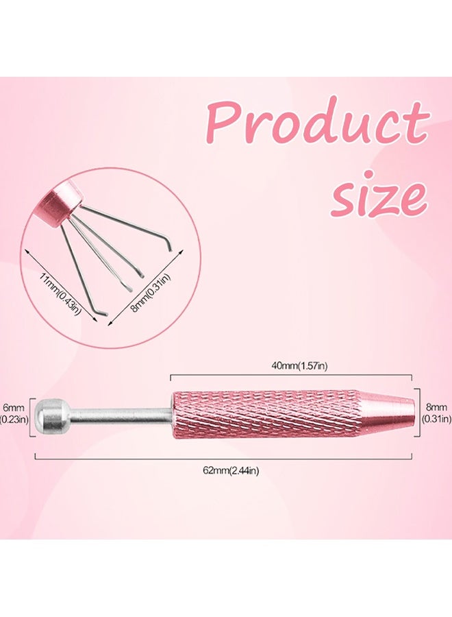 2PCS Stainless Steel Piercing Ball Grabber Tool, 4-Claw Anti-Slip Jewelry Installation Tool - Image 2