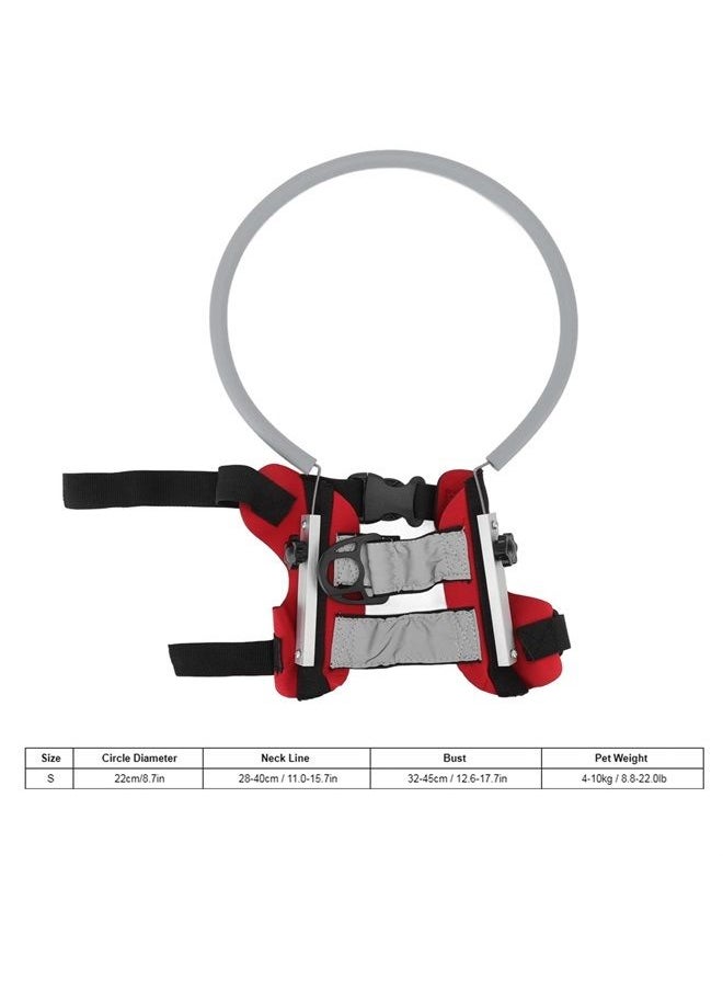 Pet Blind Halo Practical Collision Avoidance, Lightweight Blind Halo Harness with Reflective Effect for Blind Dogs Cats, Available for Any Visually Impaired Puppy (S Circle