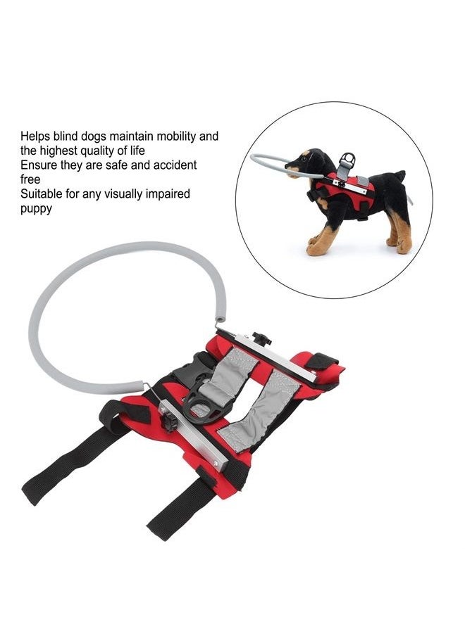 Pet Blind Halo Practical Collision Avoidance, Lightweight Blind Halo Harness with Reflective Effect for Blind Dogs Cats, Available for Any Visually Impaired Puppy (S Circle