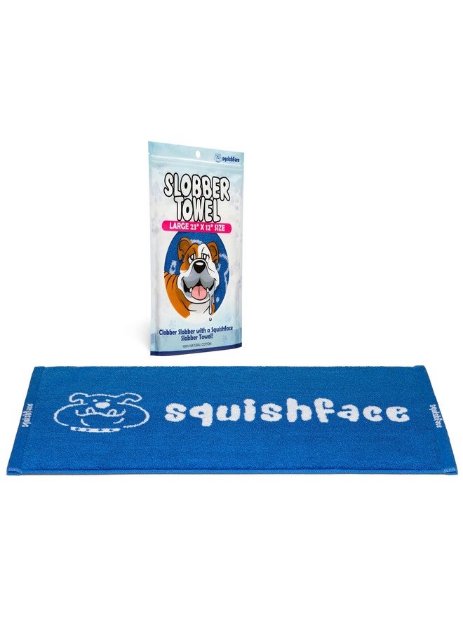 Squishface Slobber Towel, Thick & Durable Dog Towel - 100% Cotton, Soft & Gentle Drool Tamer, Large 23" x 12" Soft & Durable Cloth - Because Your Furry Friend's Slobber Deserves The Best! 3 Pack - Image 2