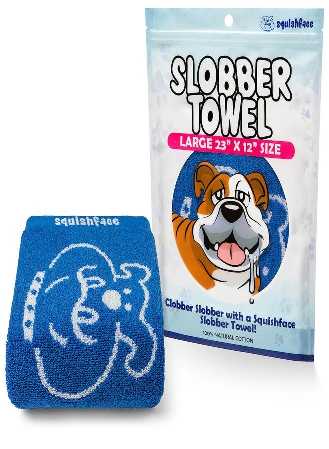 Squishface Slobber Towel, Thick & Durable Dog Towel - 100% Cotton, Soft & Gentle Drool Tamer, Large 23" x 12" Soft & Durable Cloth - Because Your Furry Friend's Slobber Deserves The Best! 3 Pack - Image 1