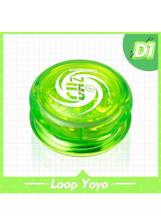 Magic Yoyo Professional Looping Yoyo D1 GHZ Responsive Yoyo for Kids, Starter Yoyo for Kids, Beginner Yoyo Easy to Play Basic Looping Tricks (D1 - Green) - Image 5