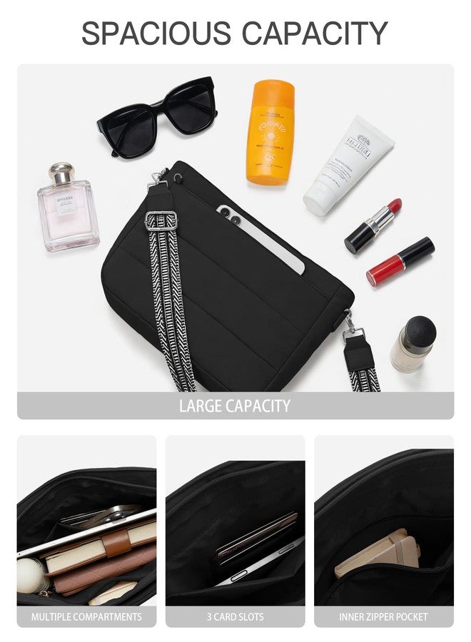Gitus Gifts for Women Puffer Hobo Crossbody Bag Quilted Cross Body Purses Trendy Handbags with Coin Wallet Birthday Gifts for Mom Wife (Black) - Image 4