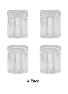Y&D Plastic Jar Storage Bottle, Sealing Food Preservation Cylindrical Fresh Pot Container, Kitchen Box for Storing Whole Grains Beans Green Red (4 Pieces)  - Image 1