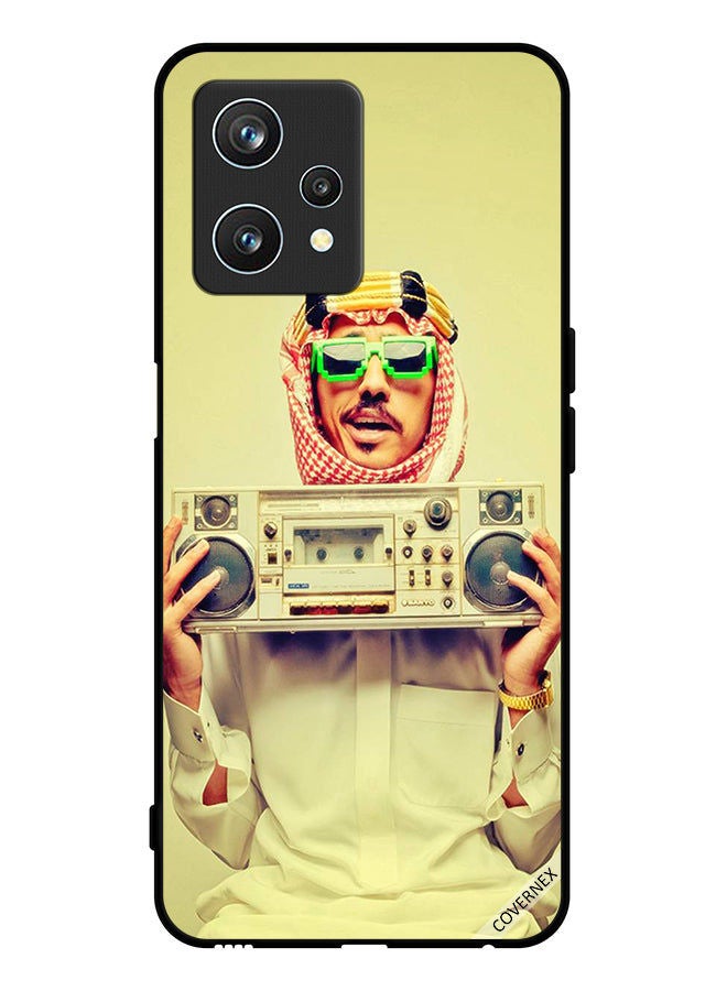 Protective Case Cover For Realme 9 Pro Holding Vintage Music Device
