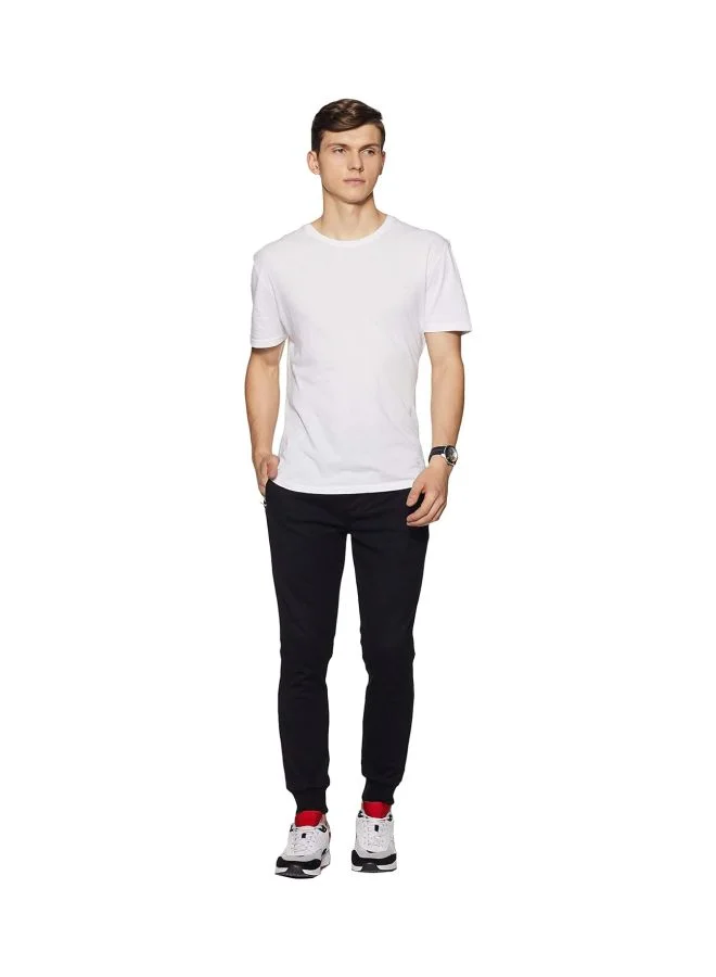 Jockey black AM05 Men Super Combed Cotton Rich Pique Fabric Slim Fit Joggers with Zipper Pockets for Men | Best Price UAE