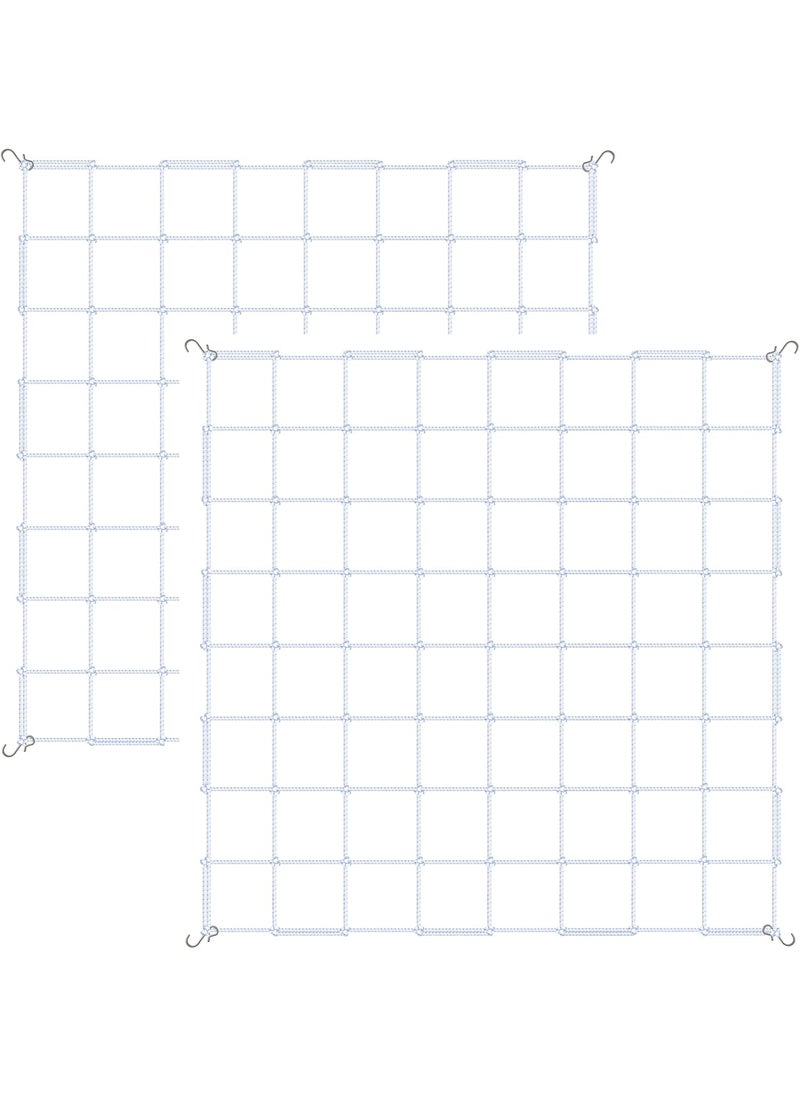 iPower iPower 4 x 4 Trellis Netting for 59x59 HeavyDuty Elastic Plant Net with Hooks Flexible Hydroponics Support for Climbing Plants Vegetables Fruits Flowers Vines 2Pack  - Image 1