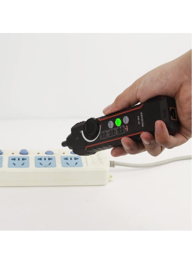Generic Line Finder, Network Wire Tracker, RJ11 RJ45 Network Cable Tester, Multifunction Anti-Interference Ethernet Cable Finder for Network Cable, Telephone Line, Neutral Wire and Live Wire  - Image 3