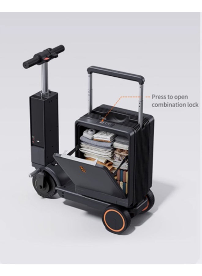 Smart Rideable Travel Suitcase Pro – Electric Luggage with Aluminum Frame, Detachable Battery, Front-Opening Design & Power Bank - Image 3