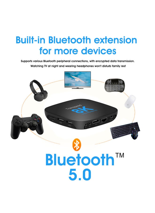 Generic Set-top Box MX10-8K Network Player TV Box Android13ATV Set-top Box-Color:Australian Regulations  - Image 4