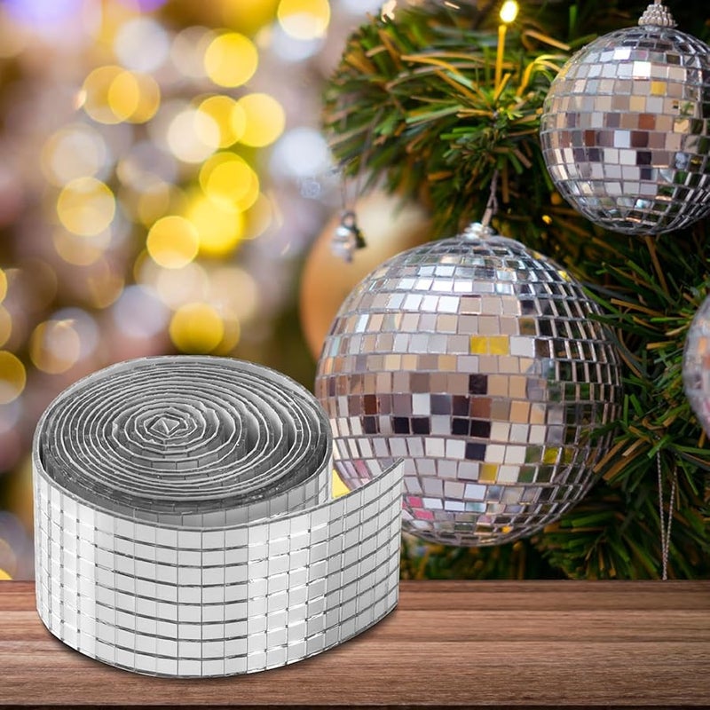 Adhesive Disco Ball Mirror Mosaic Tiles 1464 Panels For Indoor Outdoor Decoration Crafts Vases - Image 5