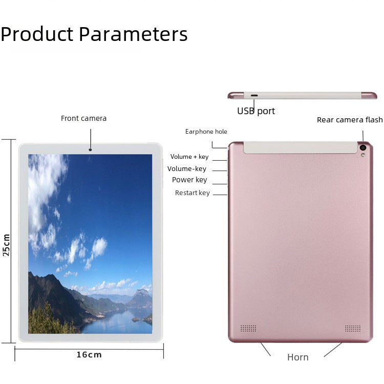 Android Pad Pro Tablet 10.1-Inch Quad-Core Gold - Image 5