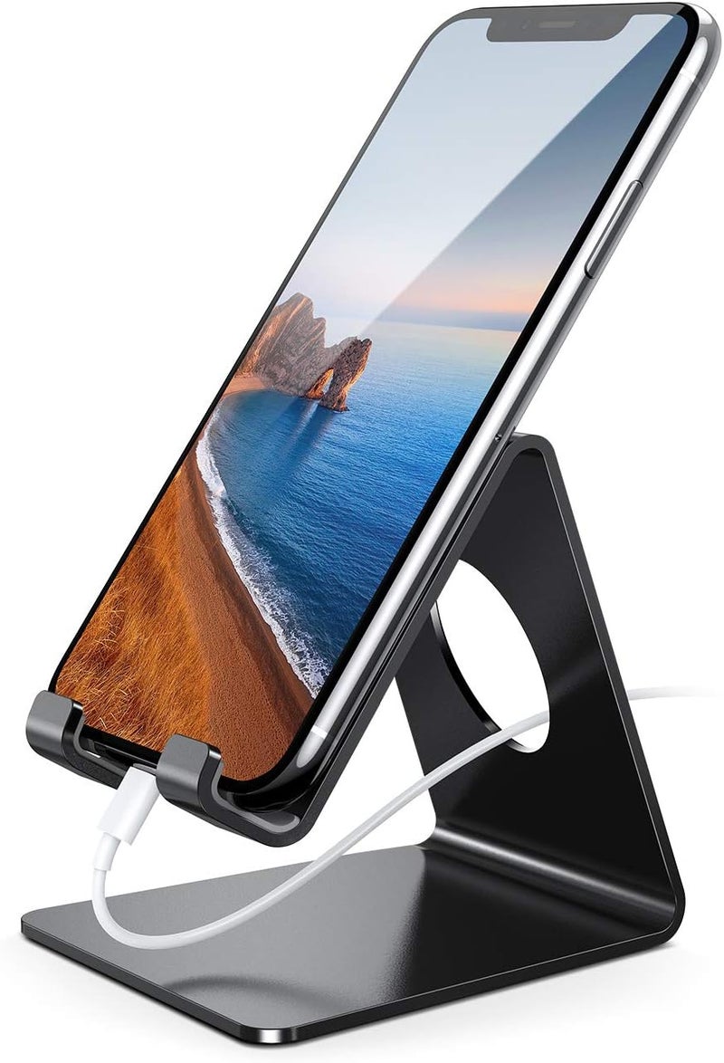 Lamicall Cell Phone Stand, Phone Dock: Cradle, Holder, Stand for Office Desk - Black - Image 5