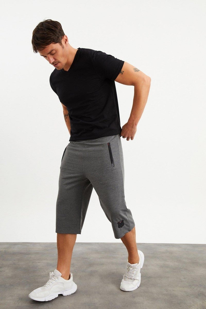 Mysport 201762 Pocket Embroidery Detailed Men's Capri  - Image 4