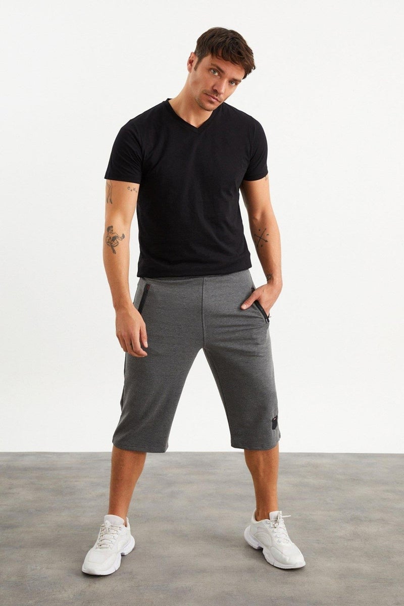 Mysport 201762 Pocket Embroidery Detailed Men's Capri  - Image 3