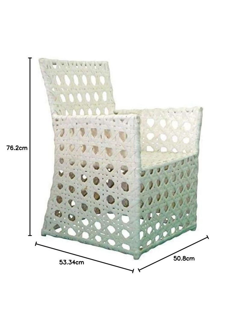 A K Furniture A K Furniture Outdoor ChairGarden ChairBalcony Chair for OutdoorIndoor UseColorWhite  - Image 2