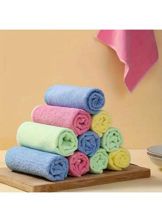 5pcs Reusable Microfiber Cleaning Cloths Multi Purpose Kitchen Bathroom Car - Image 2