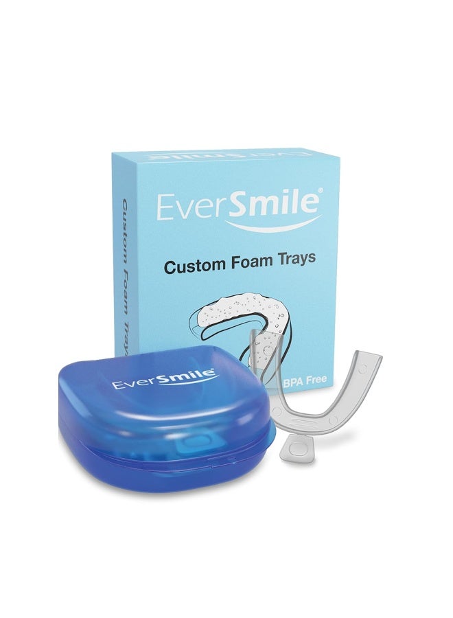 EverSmile صواني فوم مخصصة من إيفر سمايل - صينية فم مخصصة لتبييض الأسنان وتنظيف تقويم الأسنان - تشمل حقيبة سفر وتخزين - مجموعة من 1 - Image 1