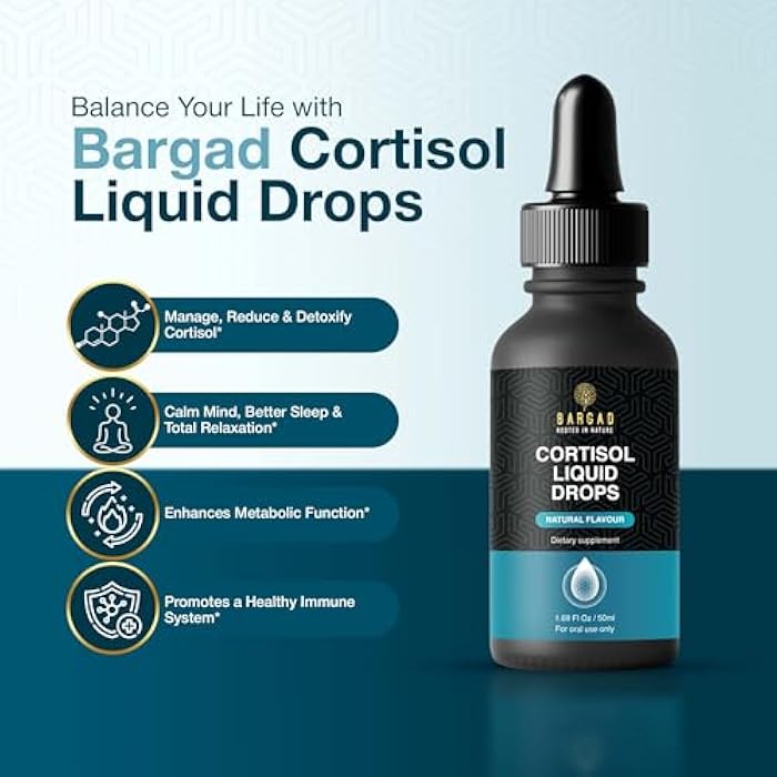 Bargad Cortisol Drops – Natural Herbal Liquid Supplement for Daily Stress Support, Mood Balance & Adrenal Health – Calming Botanical Extracts – Alcohol-Free Formula – 2 fl oz - Image 2