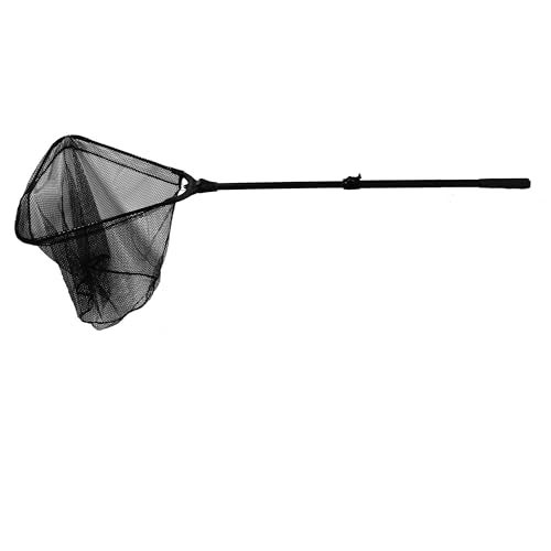 Frabill Folding Net with Telescoping Handle (18 X 16-Inch), Premium Landing Net, Black, One Size (3607) - Image 1