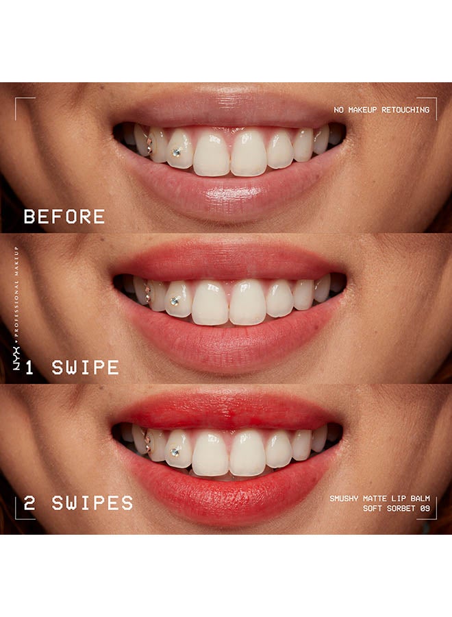 NYX PROFESSIONAL MAKEUP Smushy Matte Lip Balm, Soft Diffused Color, Matte FinishSilly Sippin' - Image 4