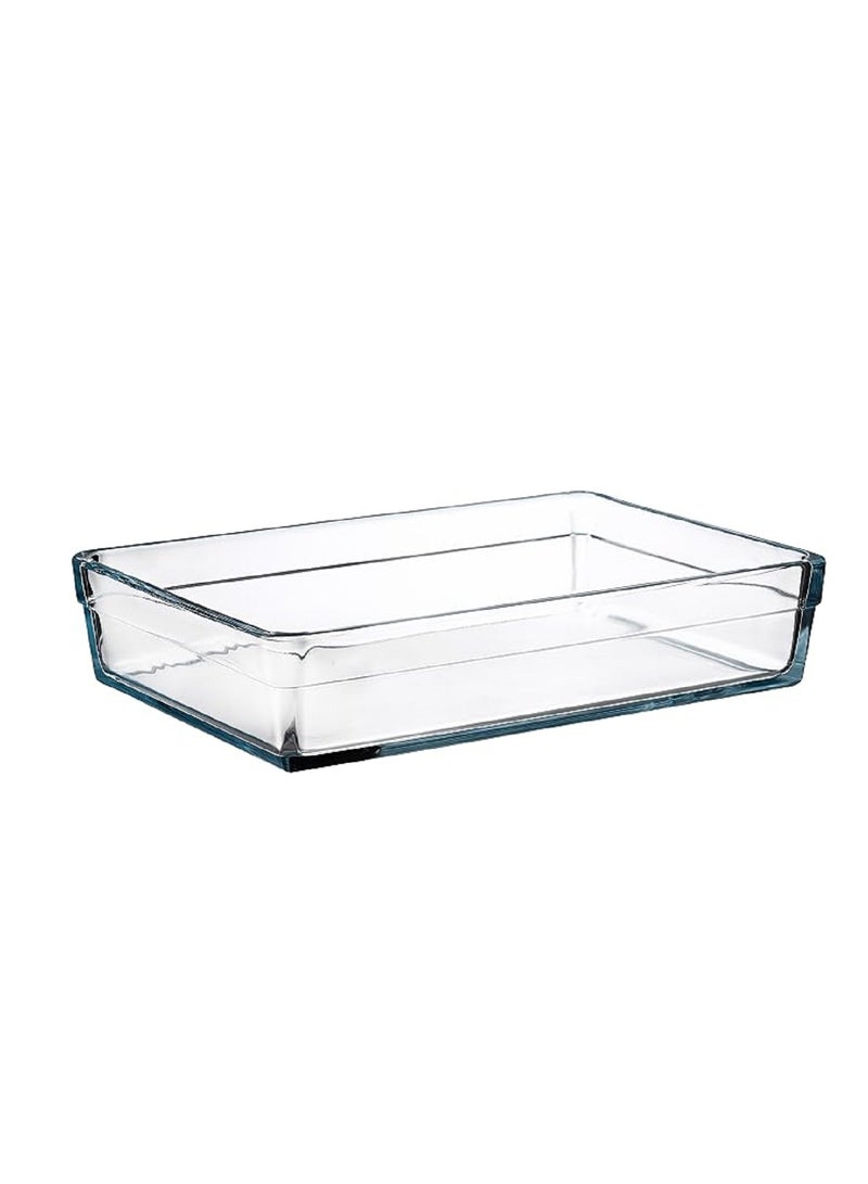 Borcam Rectangular Glass Baking Tray 2500 ml 28.7x19.7x6 cm - Image 2