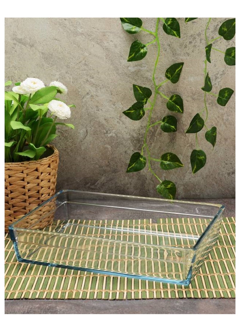 Borcam Rectangular Glass Baking Tray 2500 ml 28.7x19.7x6 cm - Image 4
