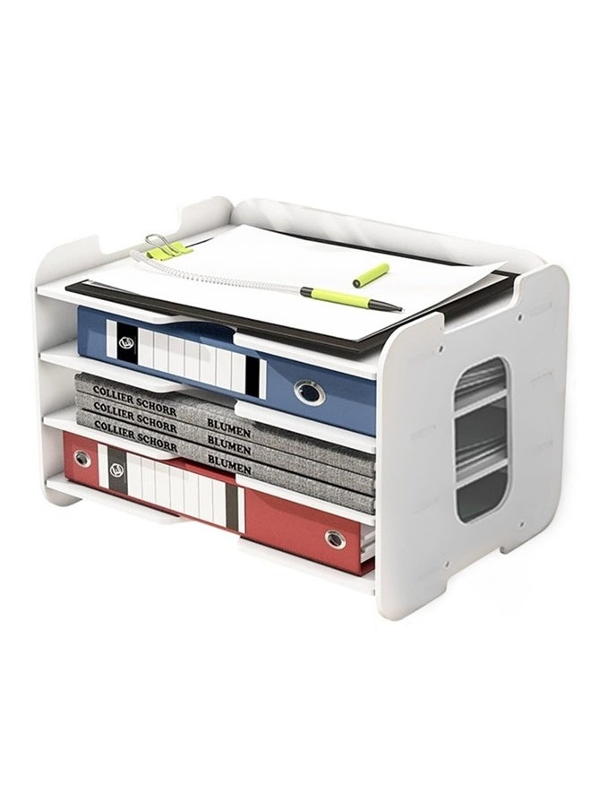 Generic - 4 Tiers Office Organizer Desk Storage File Organizer for Storage for Documents, Letters and Office Necessities - Image 1