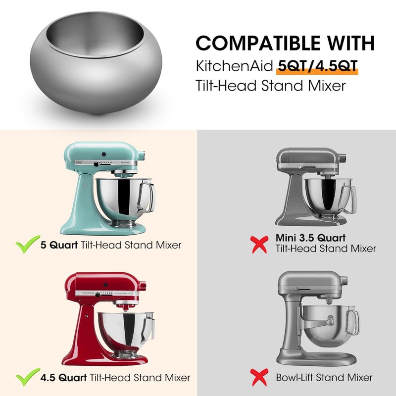 AIEVE Aieve Snack Coater Compatible with KitchenAid Tilt-Head Stand Mixer for Making Chocolate Covered Almonds, Pistachio, Peanut, Freeze Dried Strawberry, Raisin, Macadamia Nuts and Blueberry  - Image 3