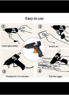Generic Electric 100W Black Hot Melt Glue Gun Useful for Art & Crafts, School Projects etc.  - Image 4