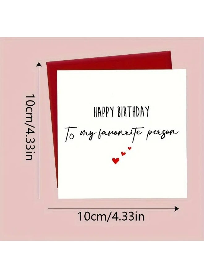 Kandid Birthday Greeting Card with Envelope, Design Print (To my favourite person)  - Image 2