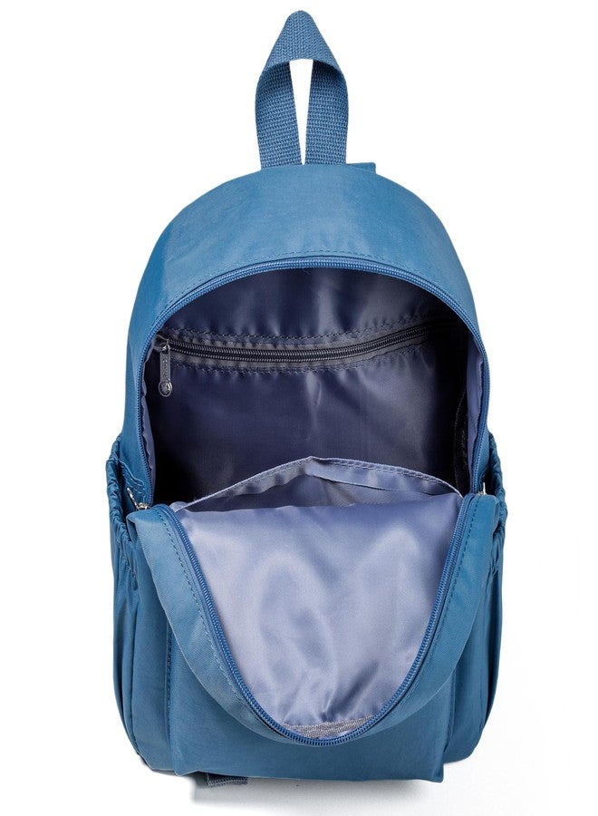 AOTIAN Mini Lightweight 11.8 Inch Backpack Durable Travel Hiking Women and Girls Small Daypack, Light Blue, Daypack Backpacks - Image 5
